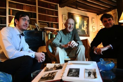 Guillaume Lepron, Jean Raindre et Alexis Robin à Maintenon. © Photo : Écho républicain.